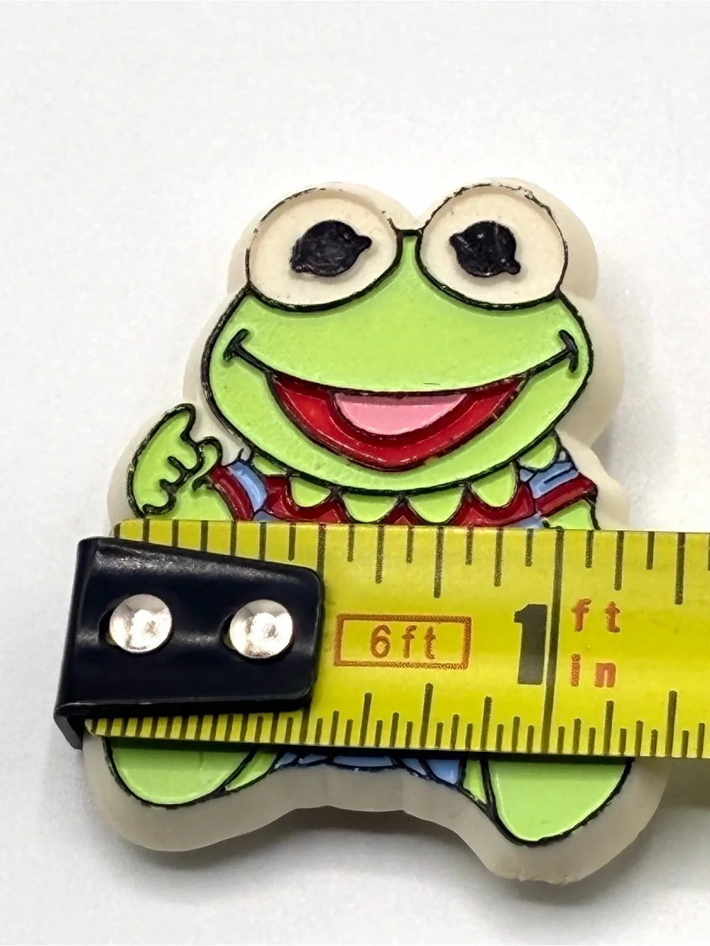 Vintage 1984 Kermit Frog Barrettes Pair Jim Henson Muppet Babies
